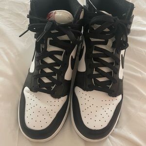 nike dunks high top panda
